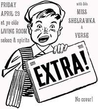Extra! Extra! with Miss Shelrawka & Verse - Página frontal
