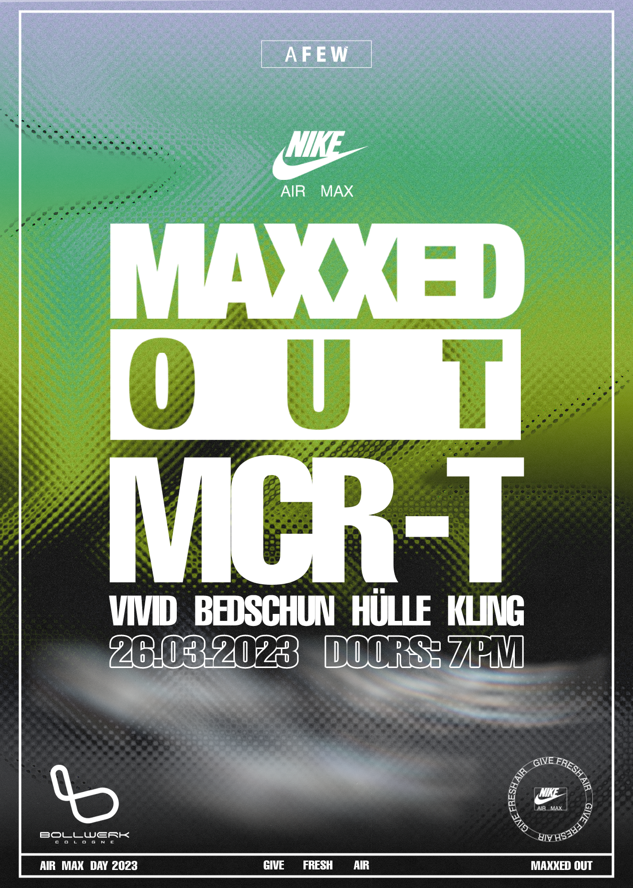 AFEW pres. Nike Air Max Day Maxxed Out feat. MCR T at Bollwerk