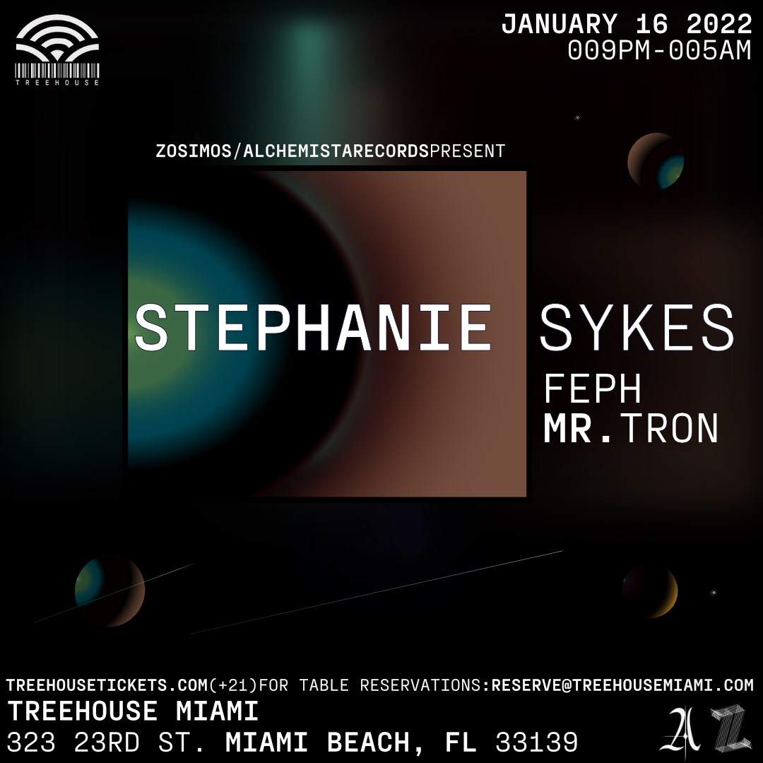 Zosimos & Alchemista Records present: Stephanie Sykes - Página frontal