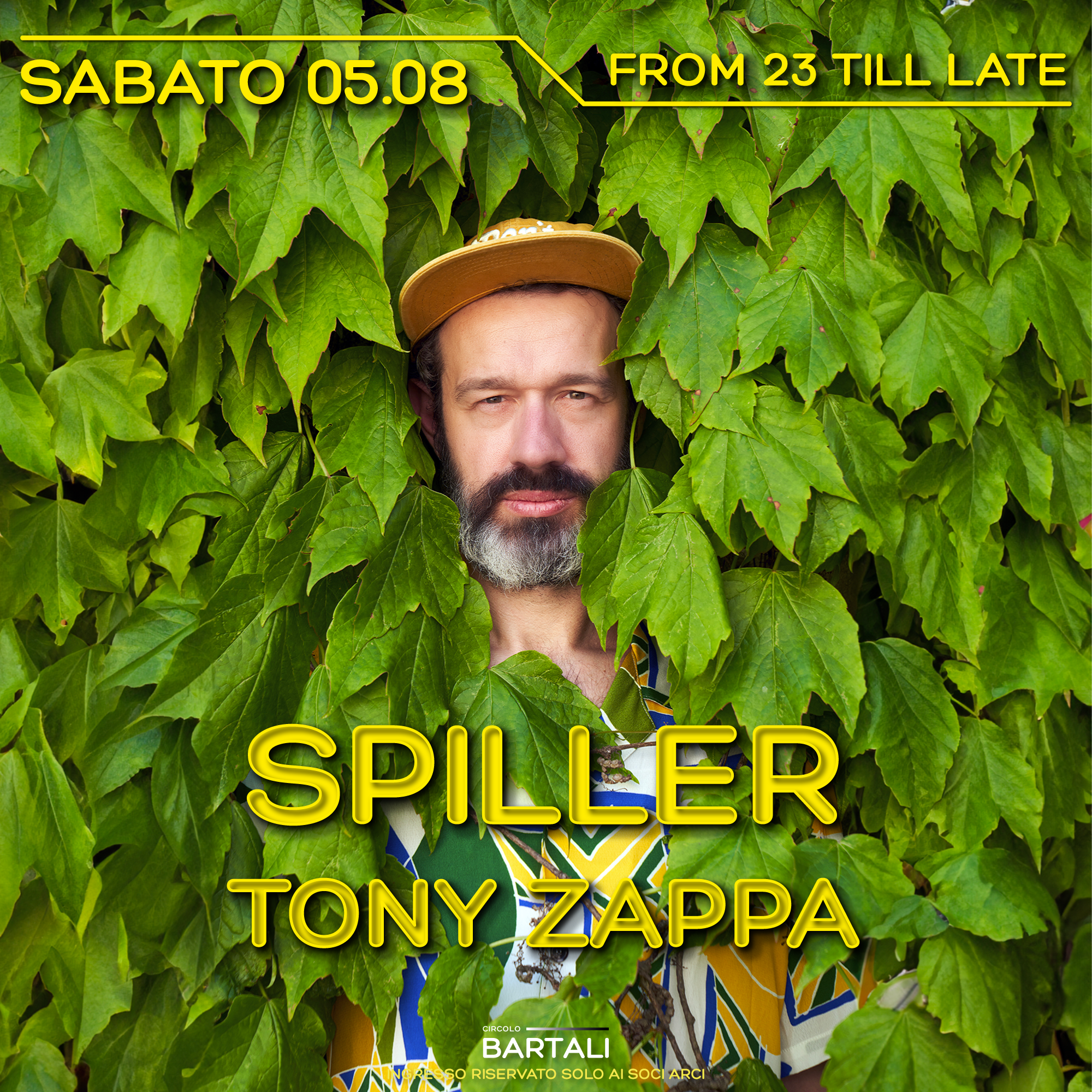 Spiller - TONY ZAPPA - フライヤー表