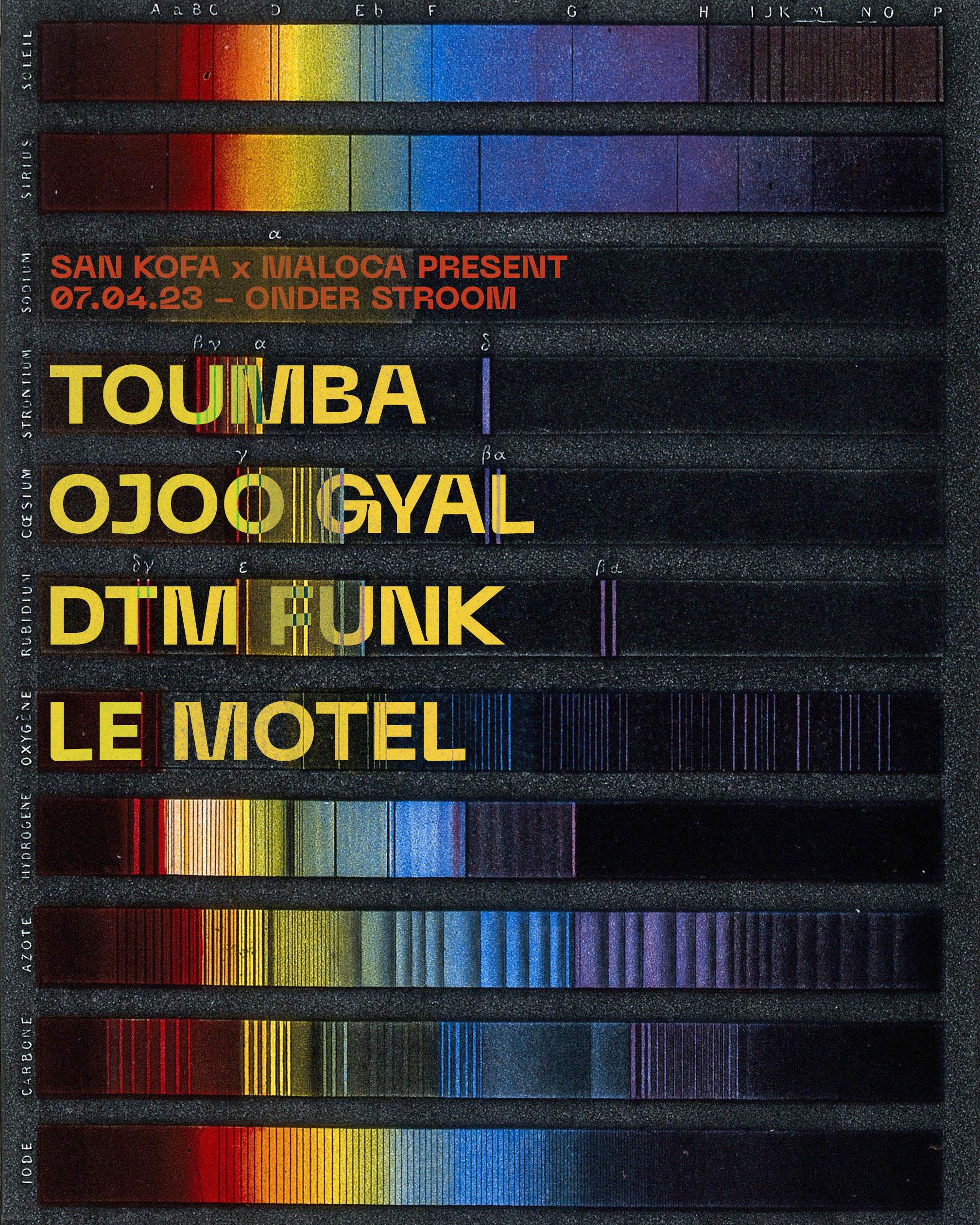 Maloca & San-Kofa presents: Toumba, OJOO GYAL & Le Motel b2b DTM Funk - Página frontal