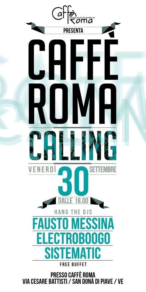 Caffe Roma Calling - Página frontal