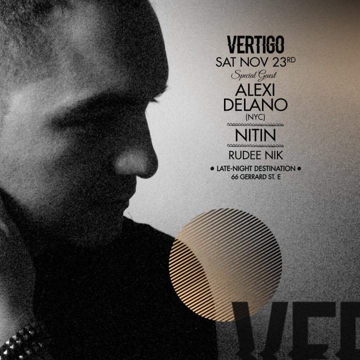 Vertigo Pres Alexi Delano and Nitin - フライヤー表