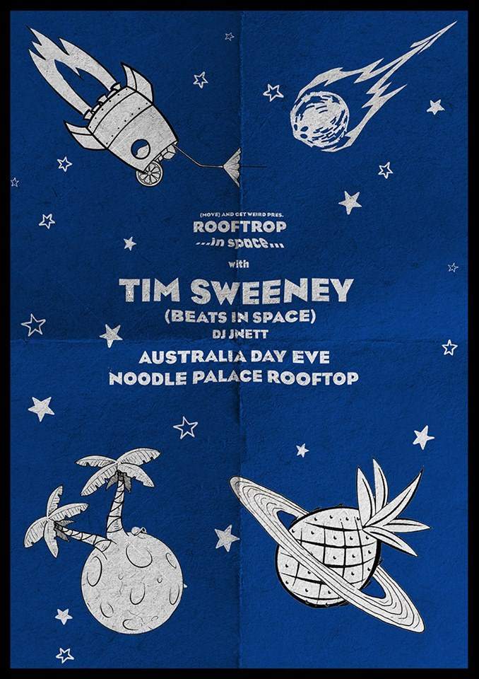 Rooftop in Space w/ Tim Sweeney, DJ JNETT - Página frontal
