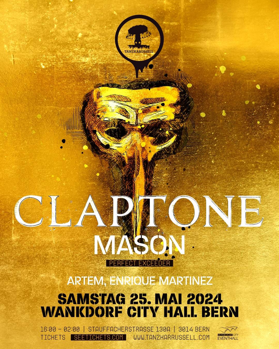 Tanzkarussell with Claptone & Mason - フライヤー表