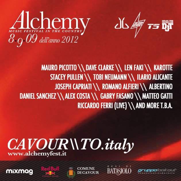 Mauro Picotto presents Alchemy Music Festival - フライヤー表