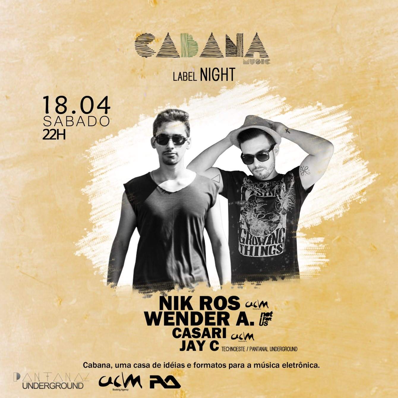 Nik Ros Apresenta: Cabana Music Label Night - Página frontal