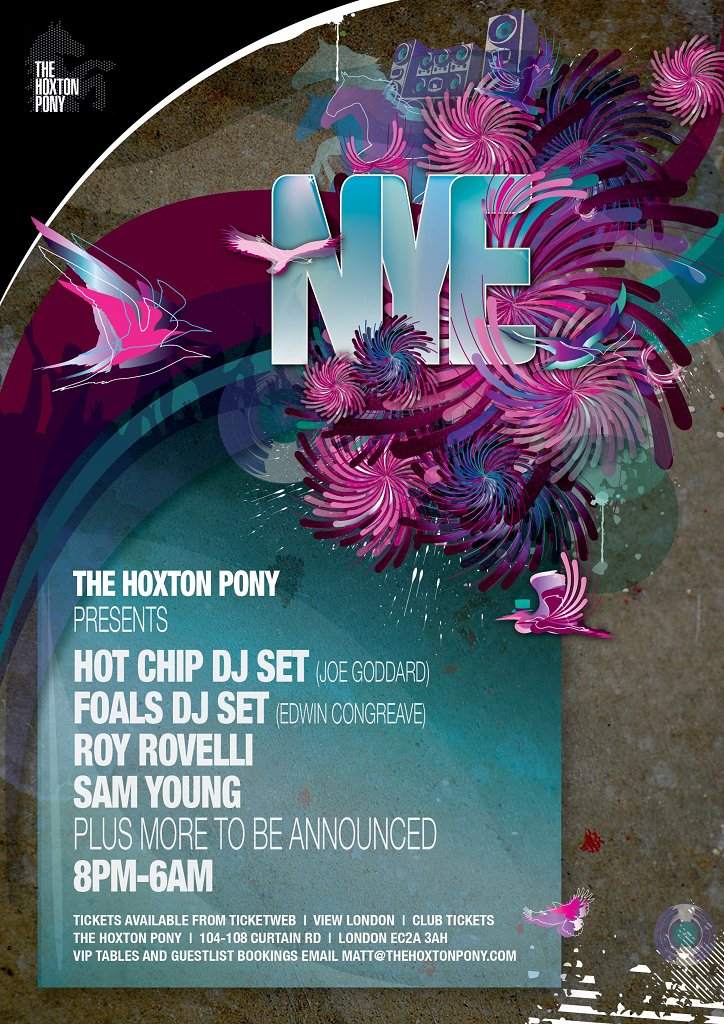 Nye with Hot Chip DJ, Foals Dj and More - Página frontal