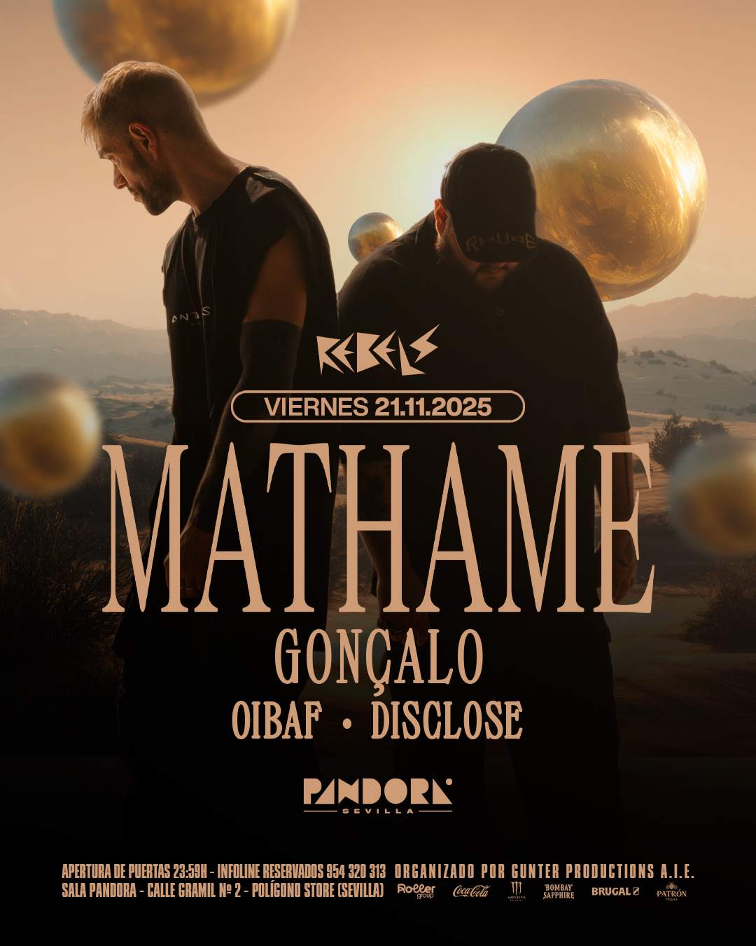 Rebels presenta Mathame at Pandora Sevilla, South