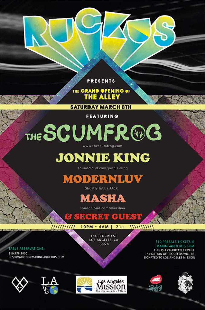 Ruckus Feat. The Scumfrog, Jonnie King & Modernluv - Página frontal