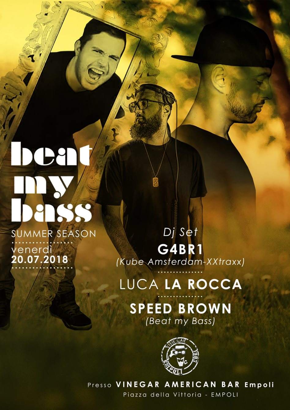 Beat My Bass Summer Season: G4br1, Luca Rocca, Speed Brown - フライヤー表