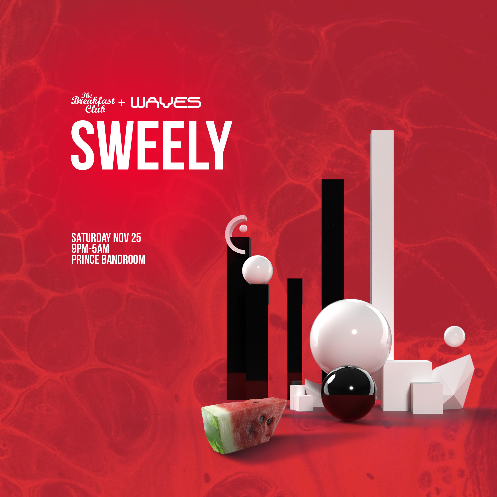 Sweely (FRA) presented by The Breakfast Club + Waves - Página frontal
