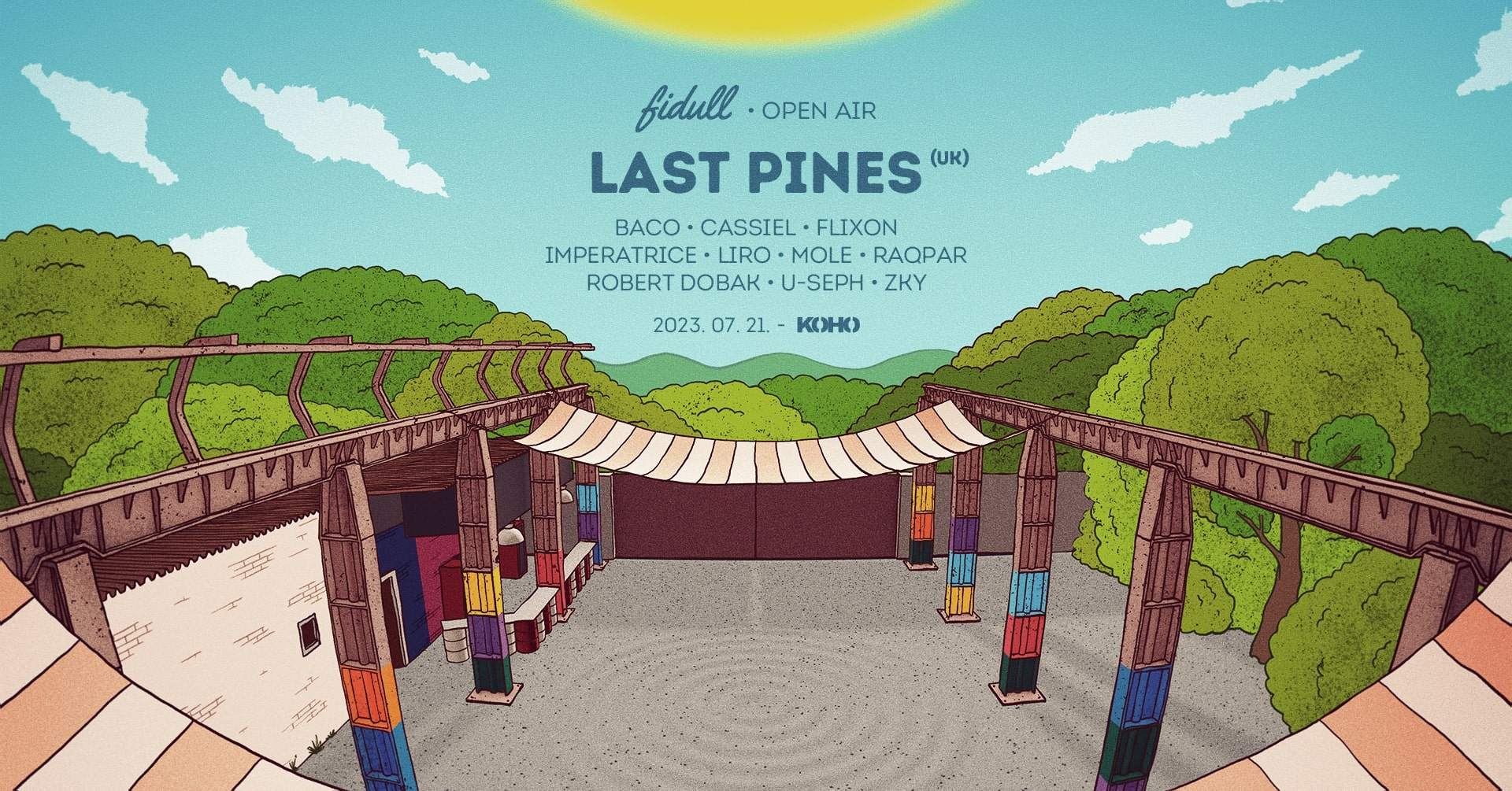 Fidull • Open Air with Last Pines (UK) at KOHO - フライヤー表