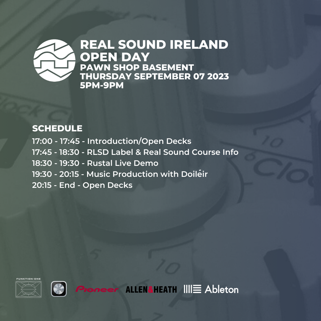 Real Sound Ireland - Open Day - フライヤー裏
