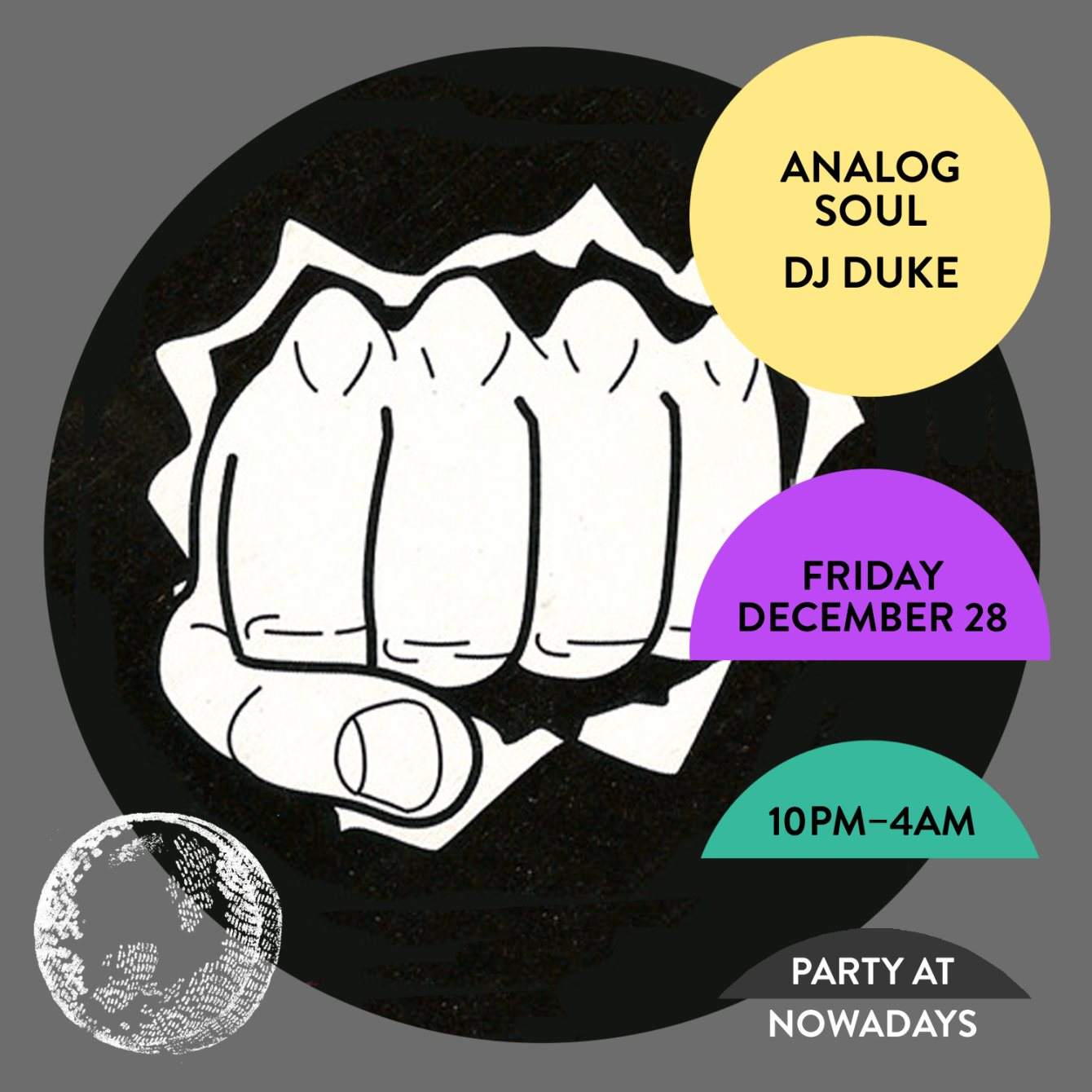 Party: Analog Soul and DJ Duke - フライヤー裏