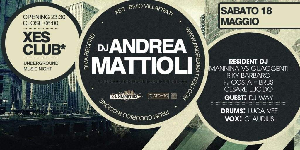 Special Guest dj Andrea Mattioli - フライヤー表