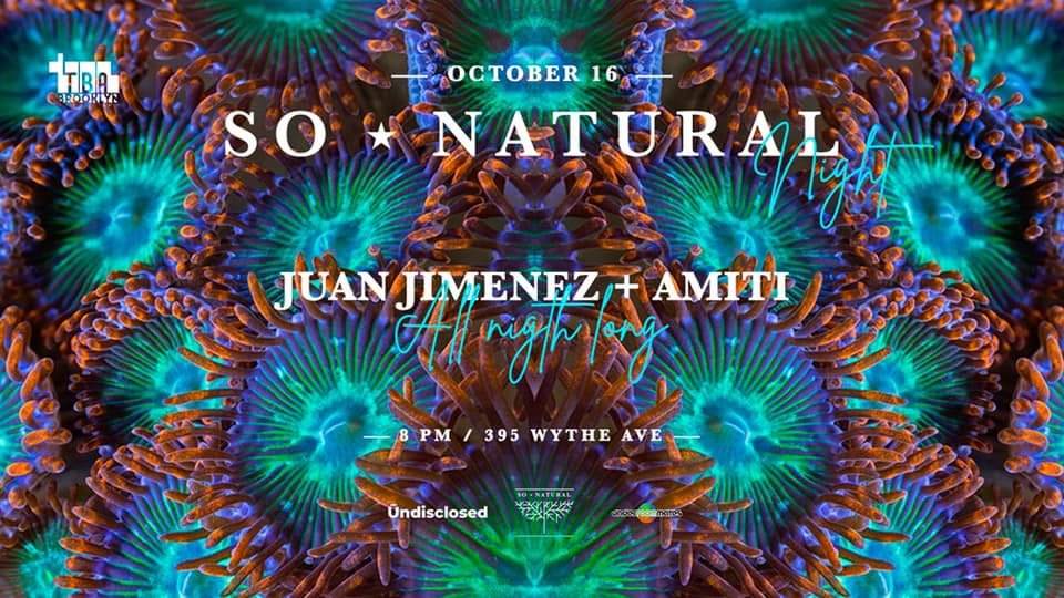 So•natural - Juan Jimenez Amiti - フライヤー表