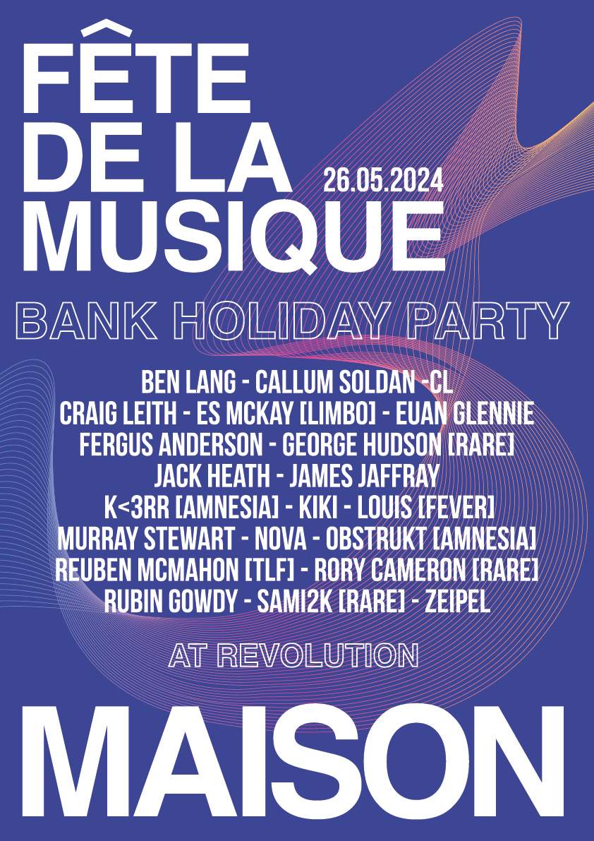 Maison's Bank Holiday Party - フライヤー裏