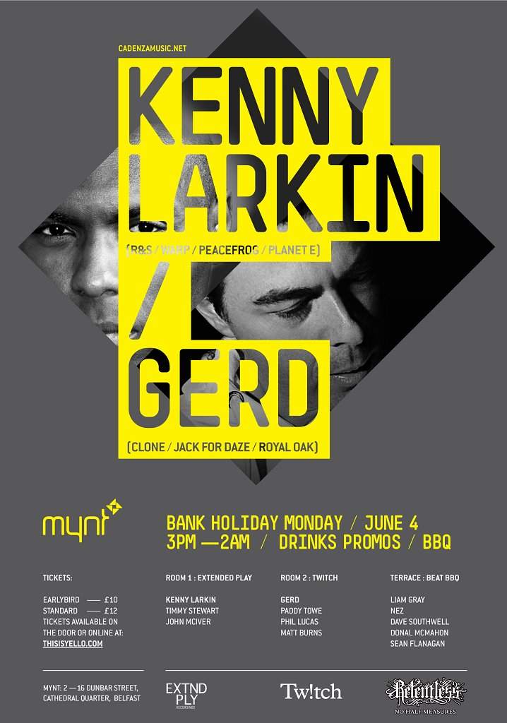 Mynt Bank Holiday Weekender with Kenny Larkin & Gerd - Página frontal