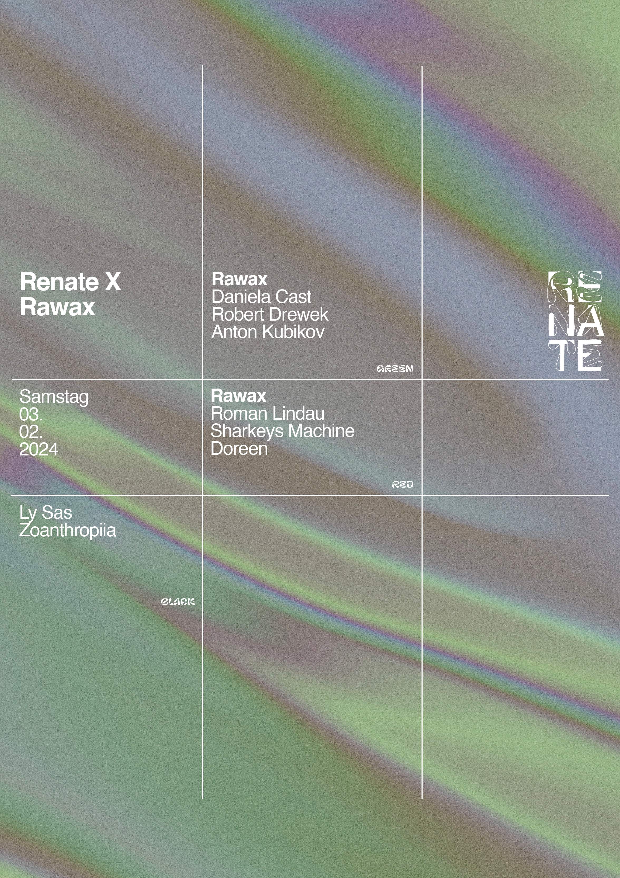 Renate X Rawax with Robert Drewek, Roman Lindau, Anton Kubikov, Doreen, Daniela Cast - Página frontal