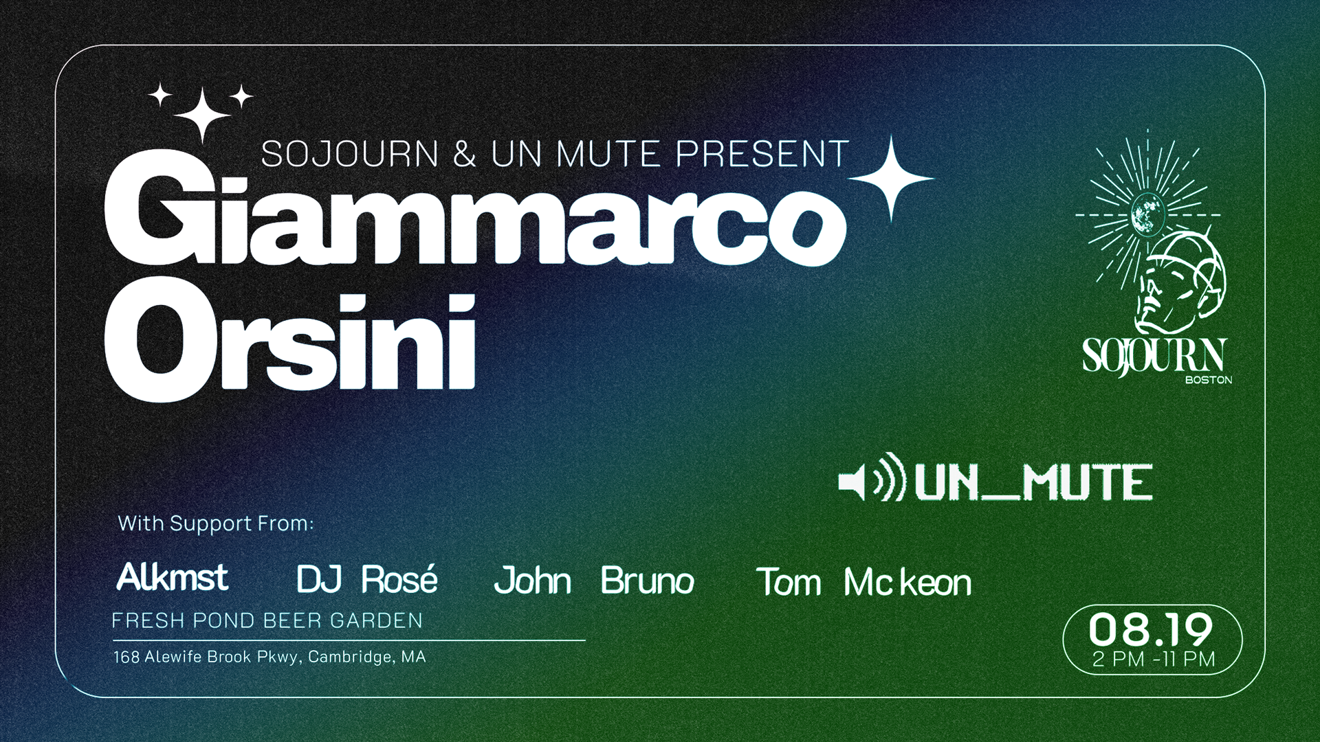 Un_mute x Sojourn All Day with Giammarco Orsini - Open Air - Página trasera