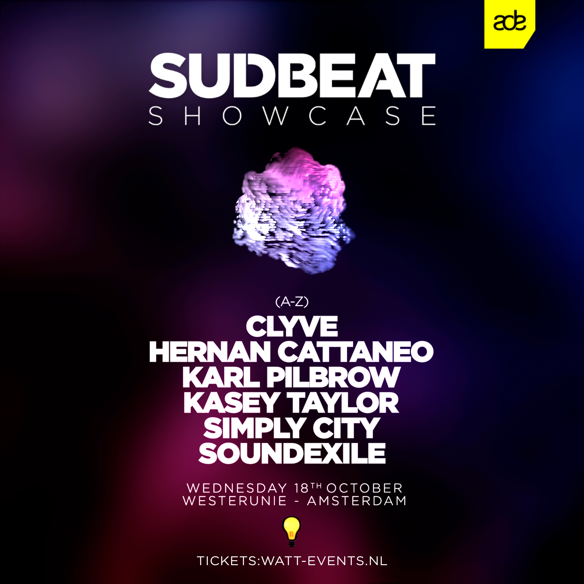 Sudbeat ADE Showcase - フライヤー表