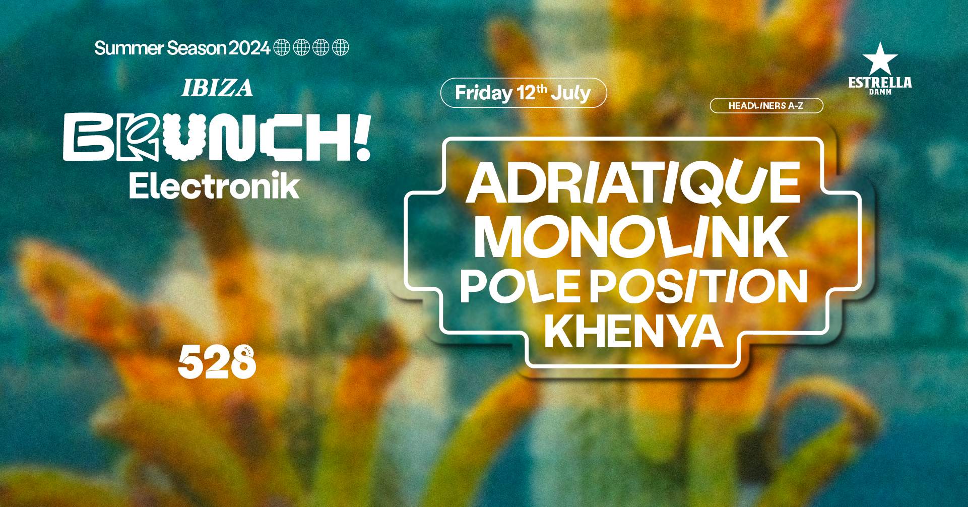 Brunch Electronik Ibiza #1: Adriatique, Monolink, Pole Position & Khenya en  528 Ibiza, Ibiza