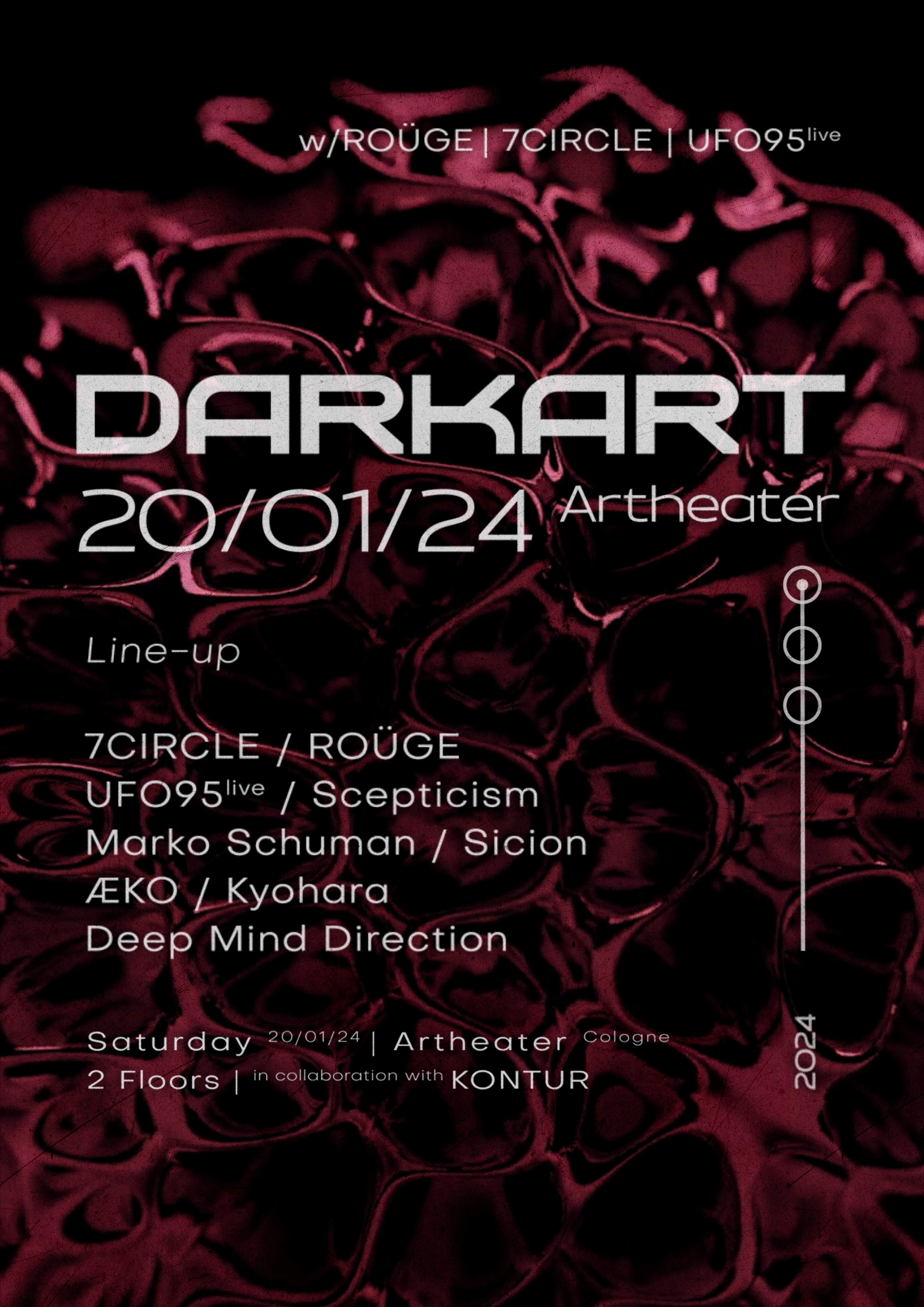Darkart x Kontur w/UFO95 LIVE, ROÜGE, 7CIRCLE - Página frontal