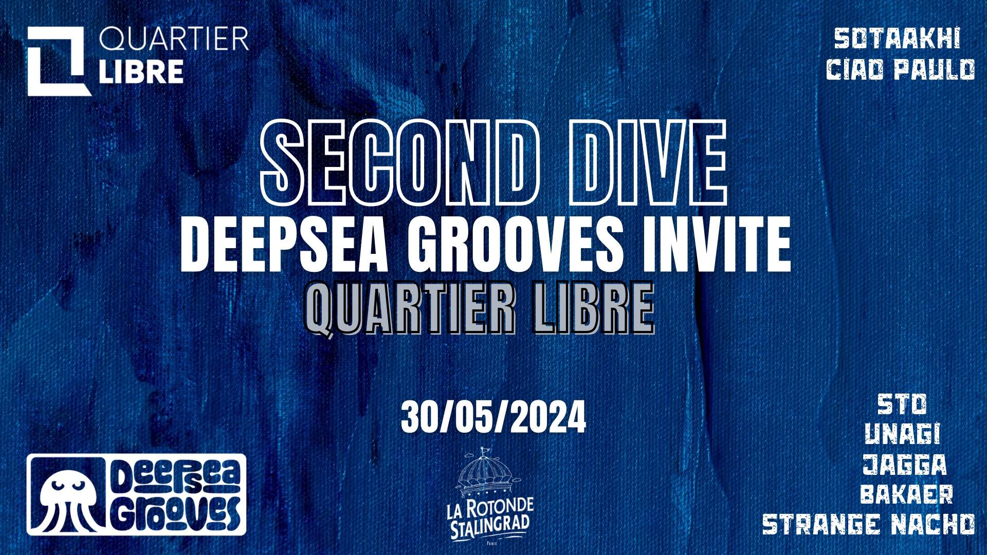 Second Dive - Deepsea Grooves invite Quartier Libre - フライヤー裏