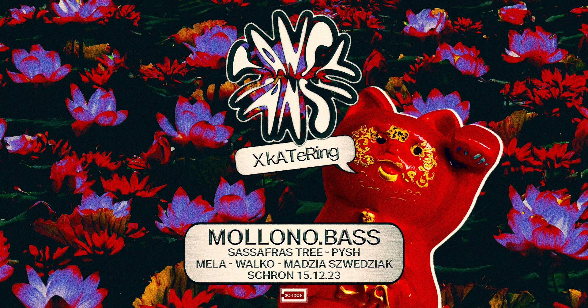 kATeRing: Mollono.Bass (3000Grad Records) - フライヤー表
