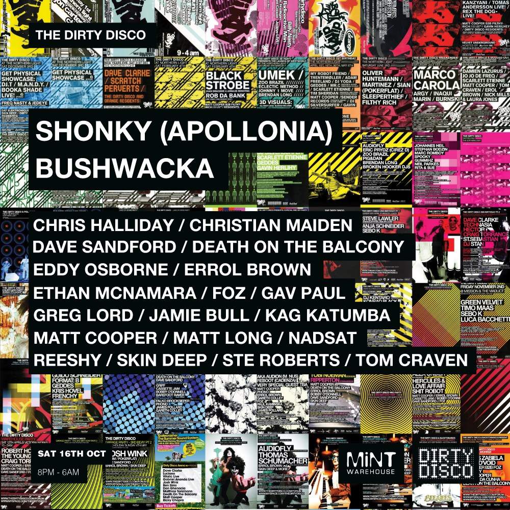 Dirty Disco - Shonky / Bushwacka - Página frontal