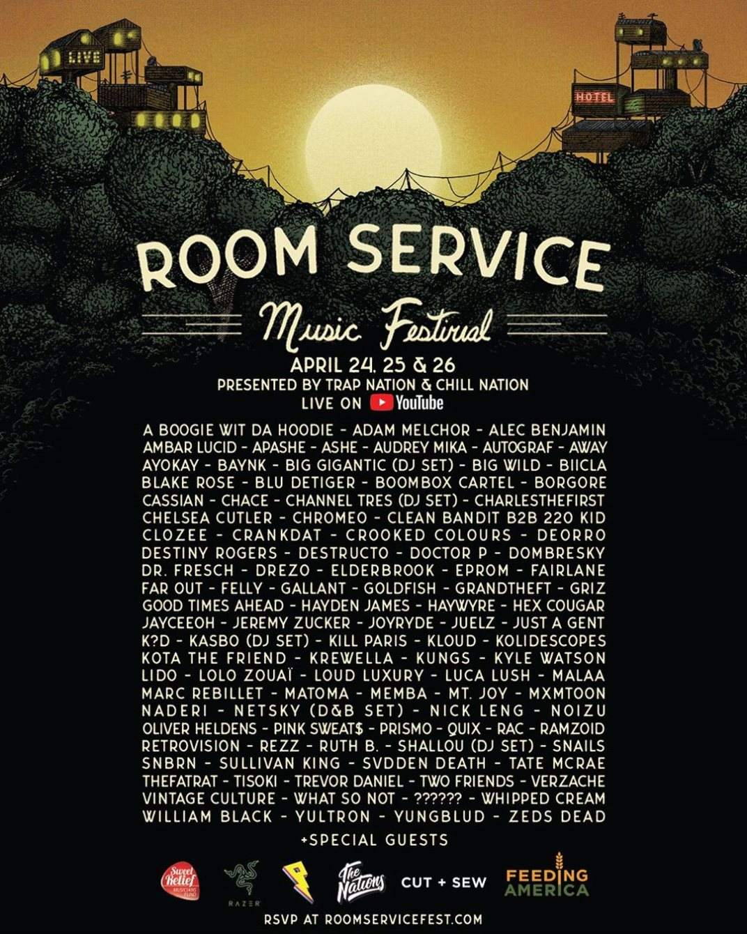 Room Service Music Festival - フライヤー表