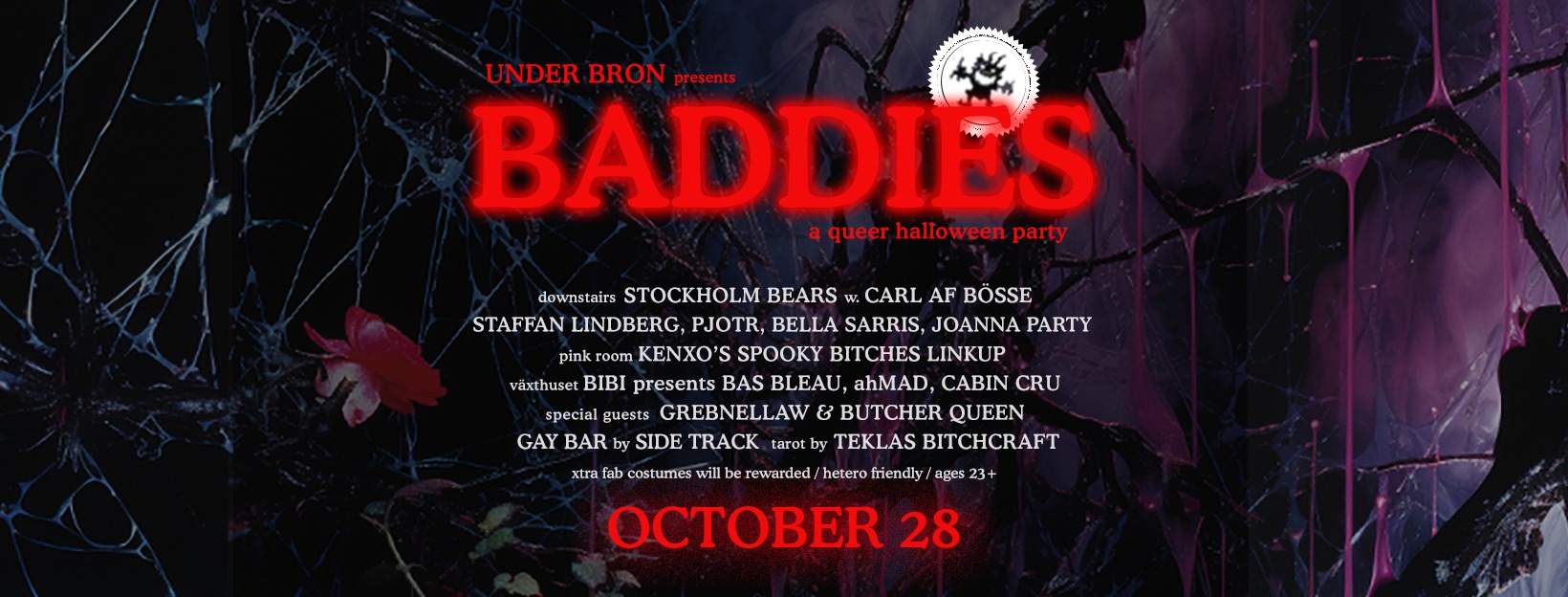 BADDIES - A QUEER HALLOWEEN PARTY - フライヤー表