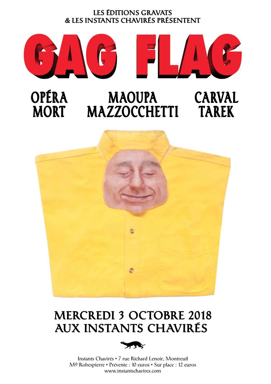 Éditions Gravats: Maoupa Mazzocchetti, Opéra Mort, Carval Tarek - Página frontal
