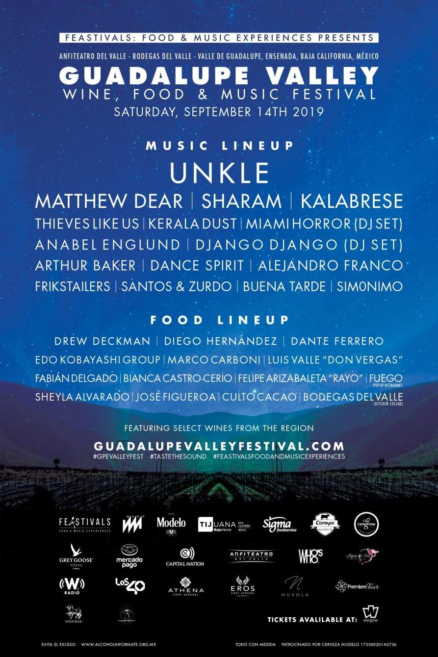 Guadalupe Valley Wine, Food & Music Festival - フライヤー表