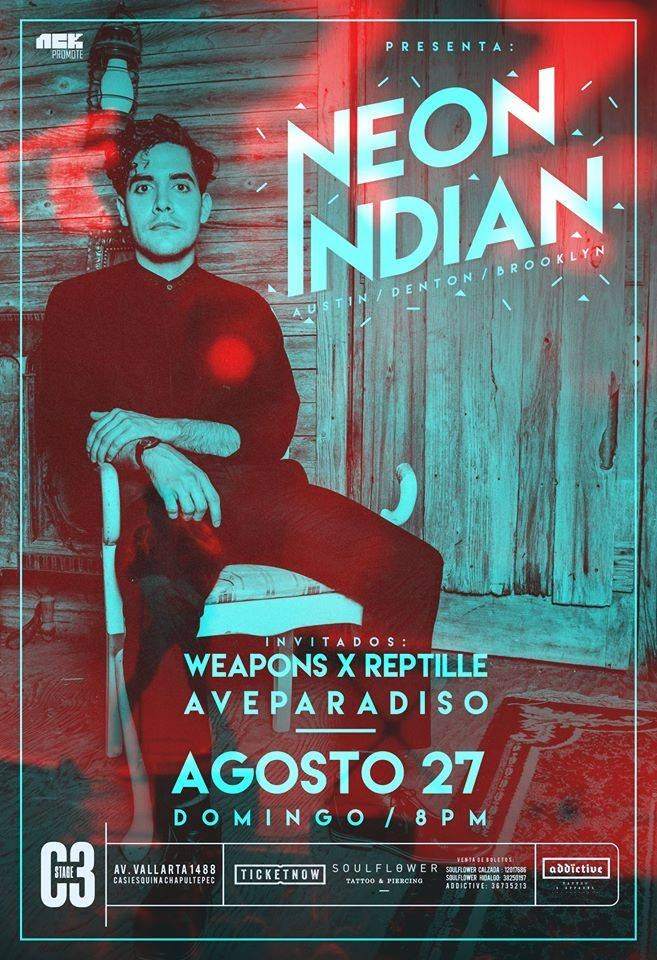 Neon Indian & Reptille (Live) - Página frontal