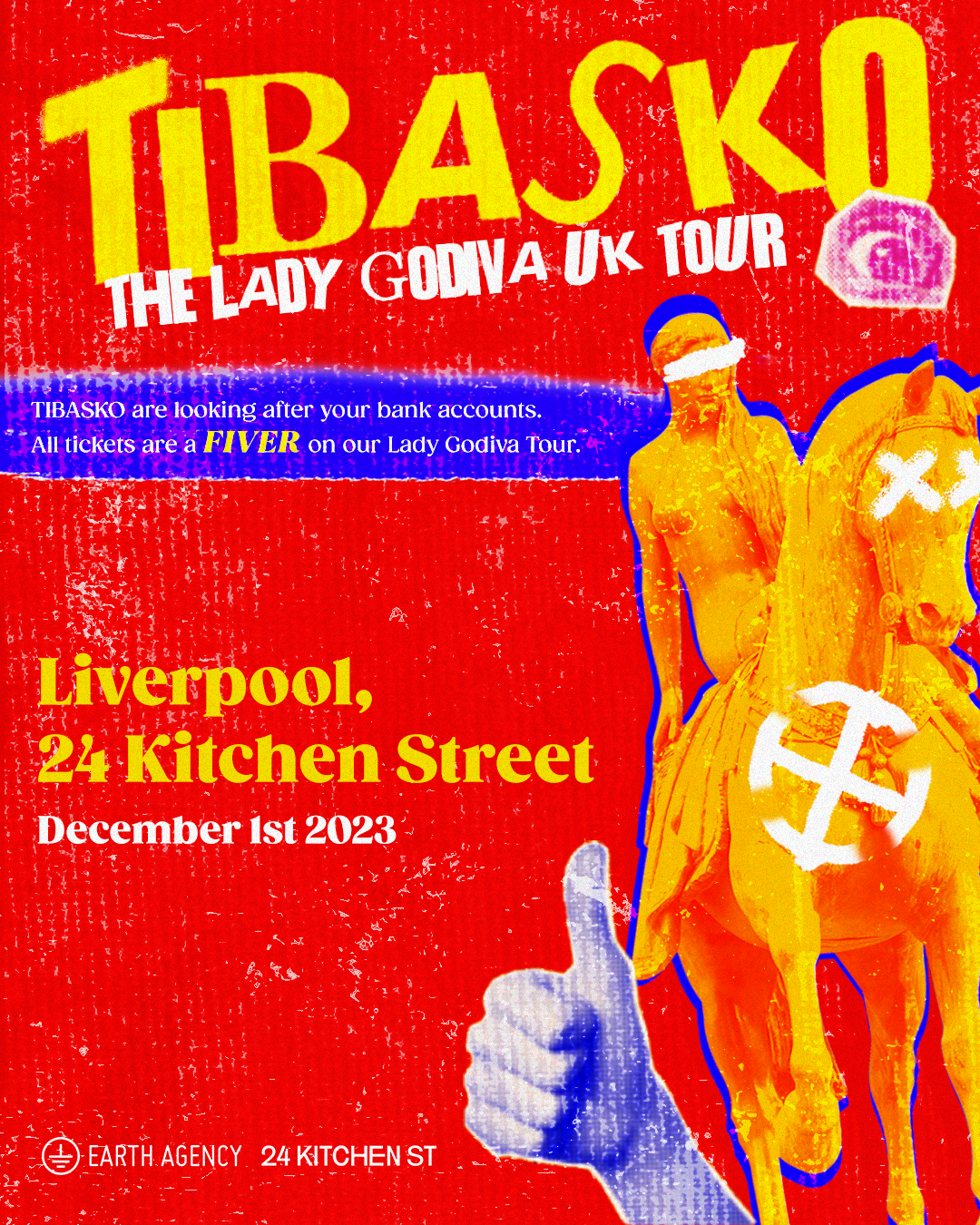 Tibasko: The Lady Godiva UK Tour - Página frontal