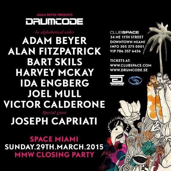 Adam Beyer presents Drumcode Showcase Miami - Closing Party - Página frontal