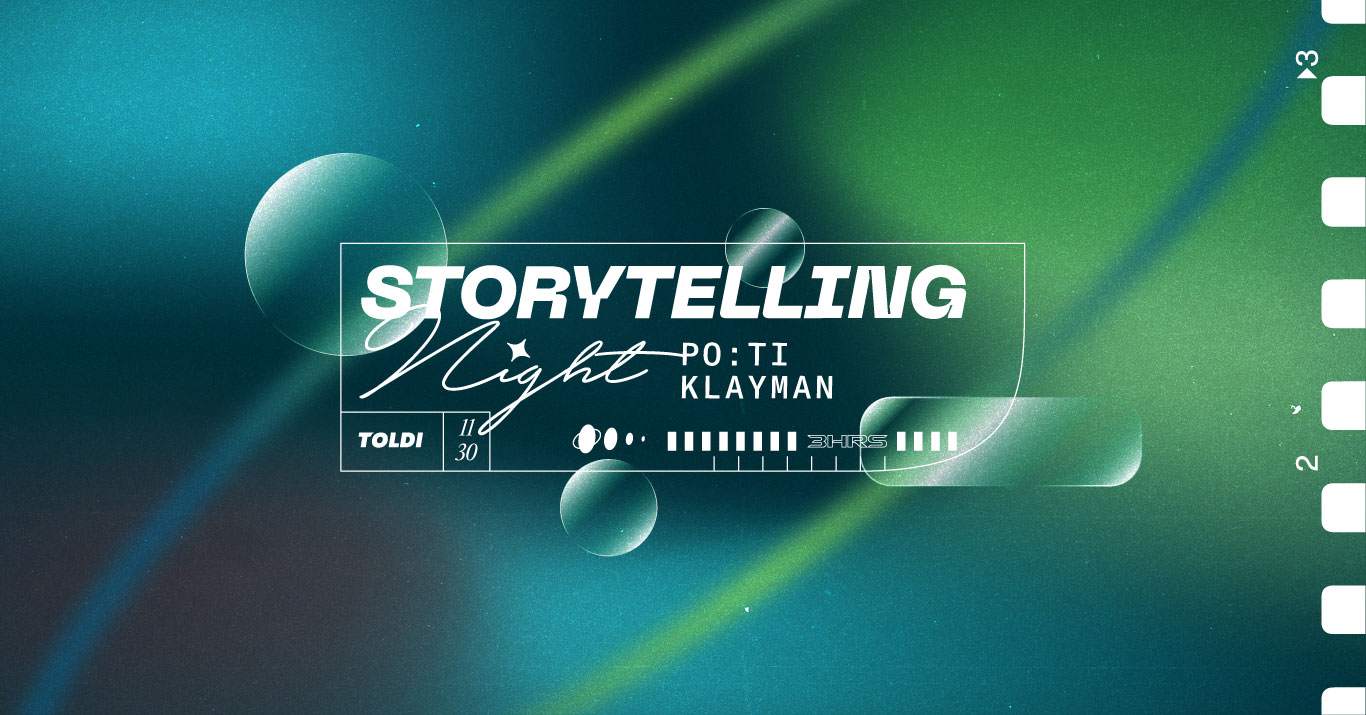 Storytelling Night / Klayman & Po:ti - フライヤー表