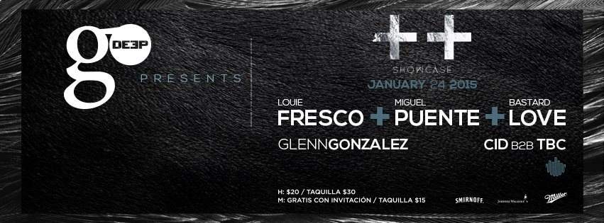 Go Deep presenta: Plus Plus Showcase con Louie Fresco, Miguel Puente & Bastard Love - Página frontal