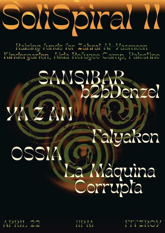 Solispiral II: Sansibar b2b Denzel, YAZAN, Ossia, Falyakon, La Maquina Corrupta - Página frontal