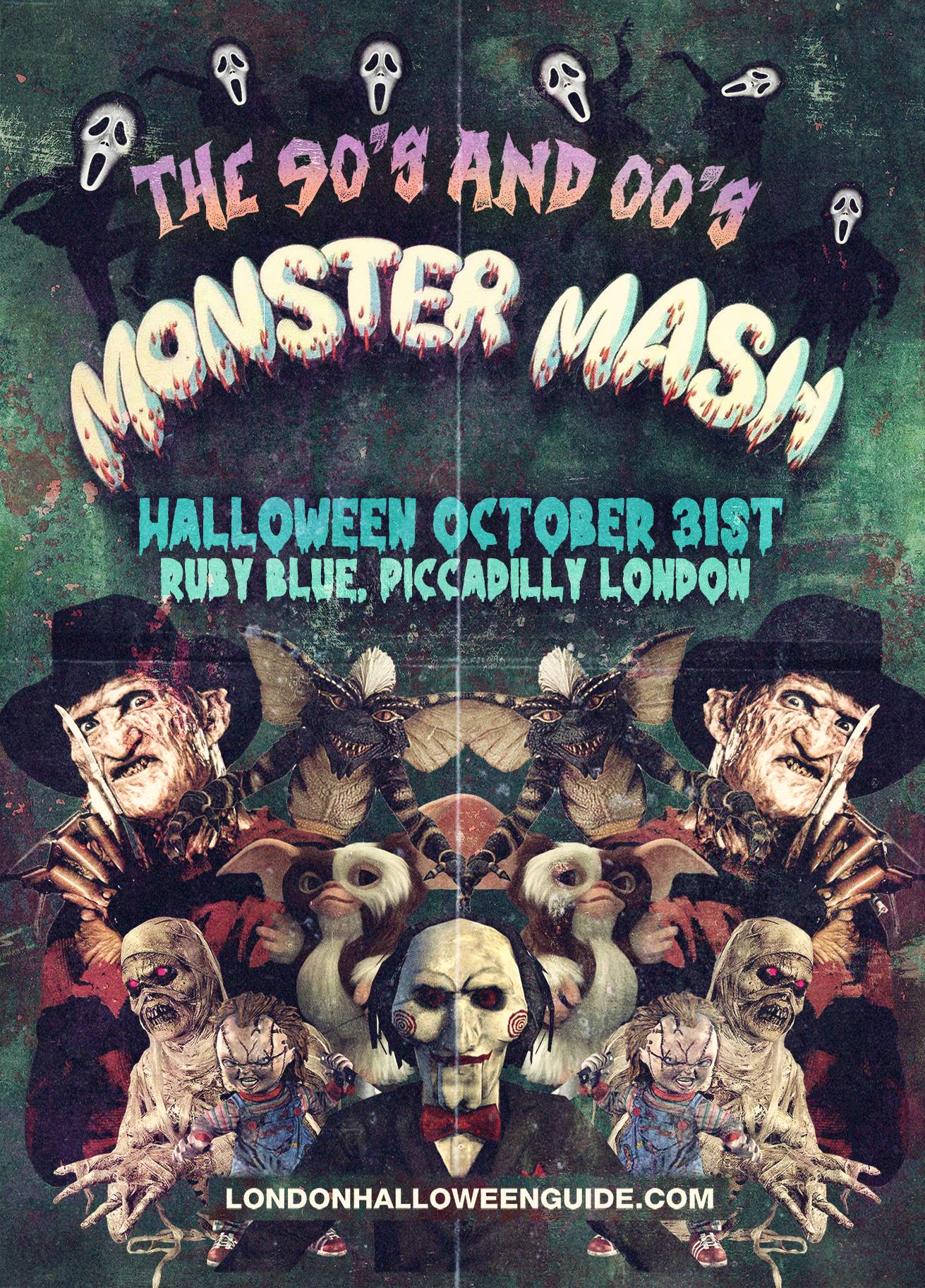 The Monster Mash - 90s & 00s Halloween Party at Ruby Blue, London