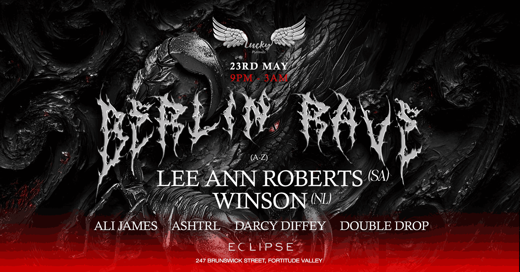 BERLIN RAVE (BRISBANE) ft Lee Ann Roberts (SA) & WINSON (NL) at TBA ...