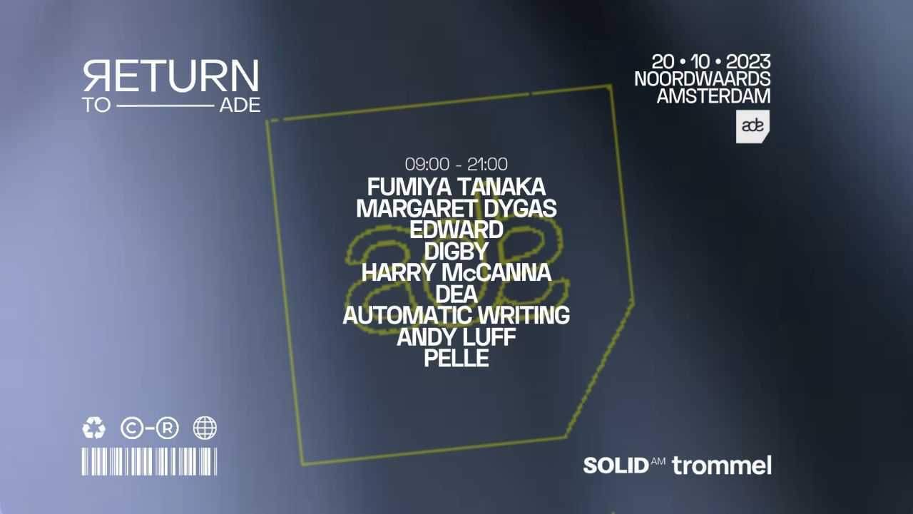 ЯETURN to ADE by Trommel and Solid AM - Página frontal