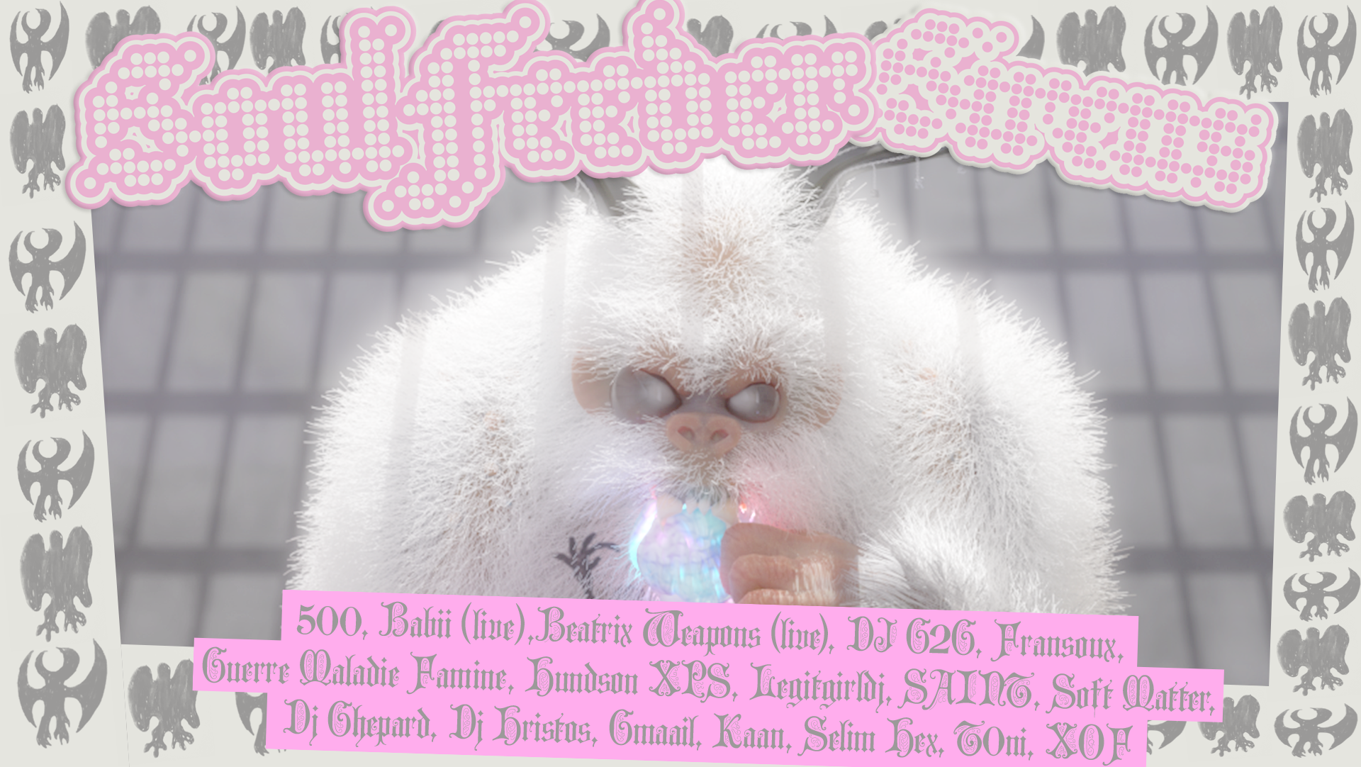 Soul Feeder X SIRENS with DJ G2G, BABii, 500, LEGIT GIRL DJ, Beatrix Weapons - フライヤー表