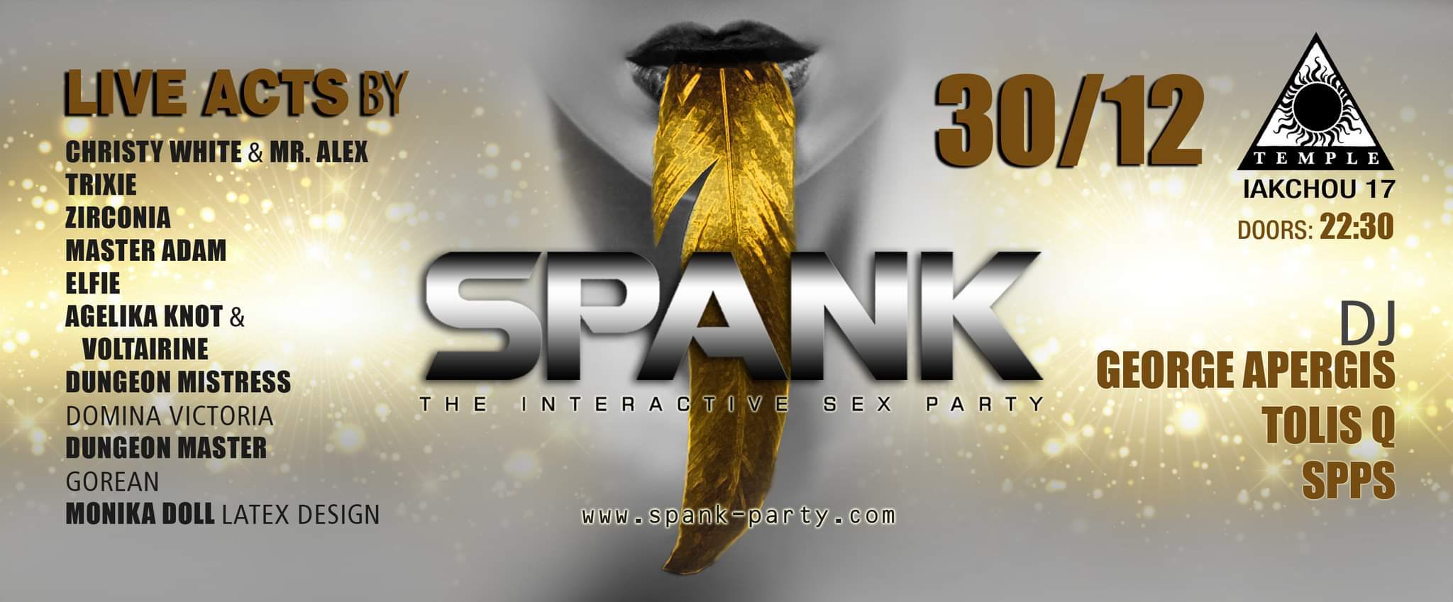 SPANK the interactive play party - フライヤー表