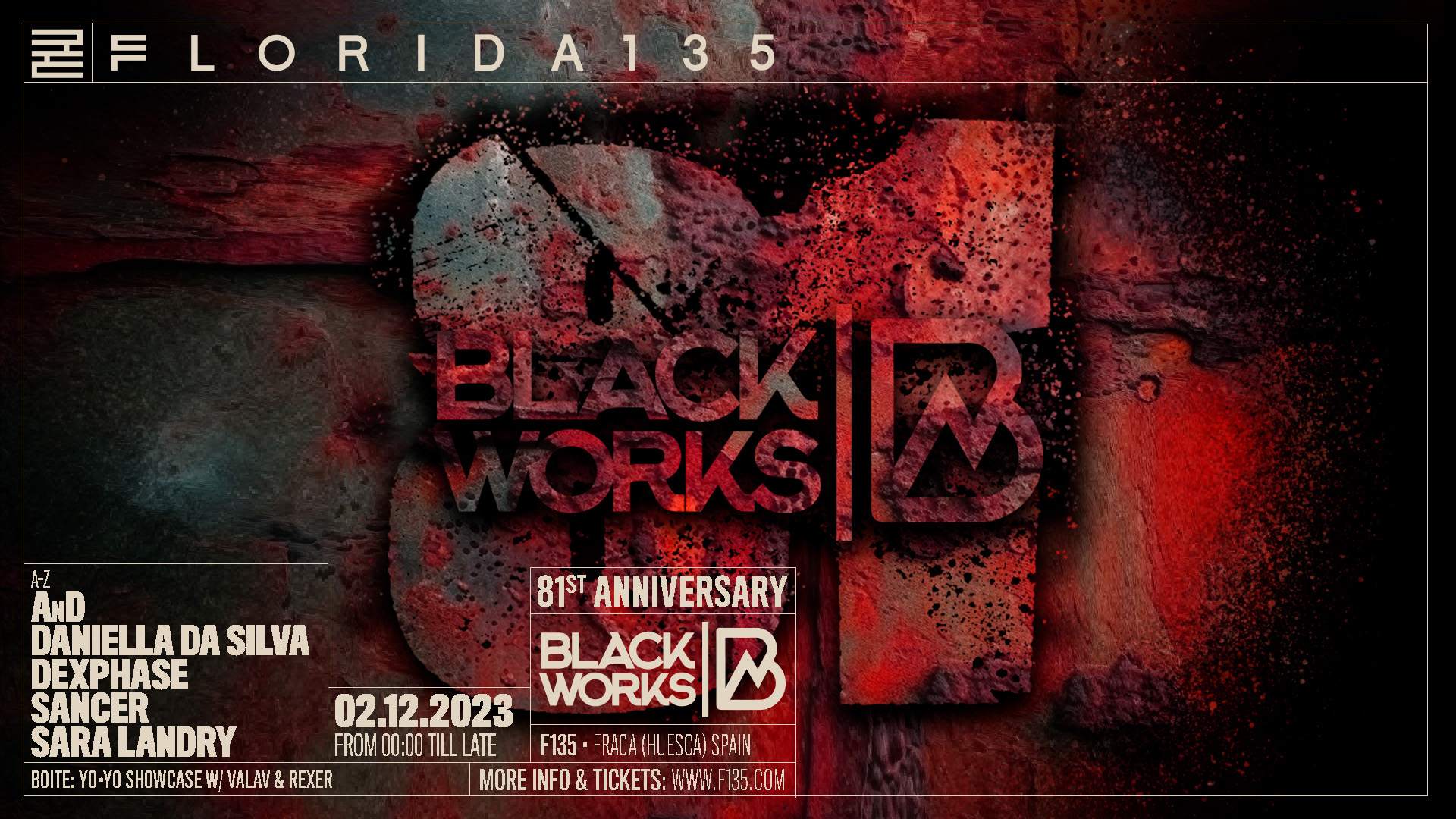 BlackWorks x Florida135 81st anniversary - Página frontal