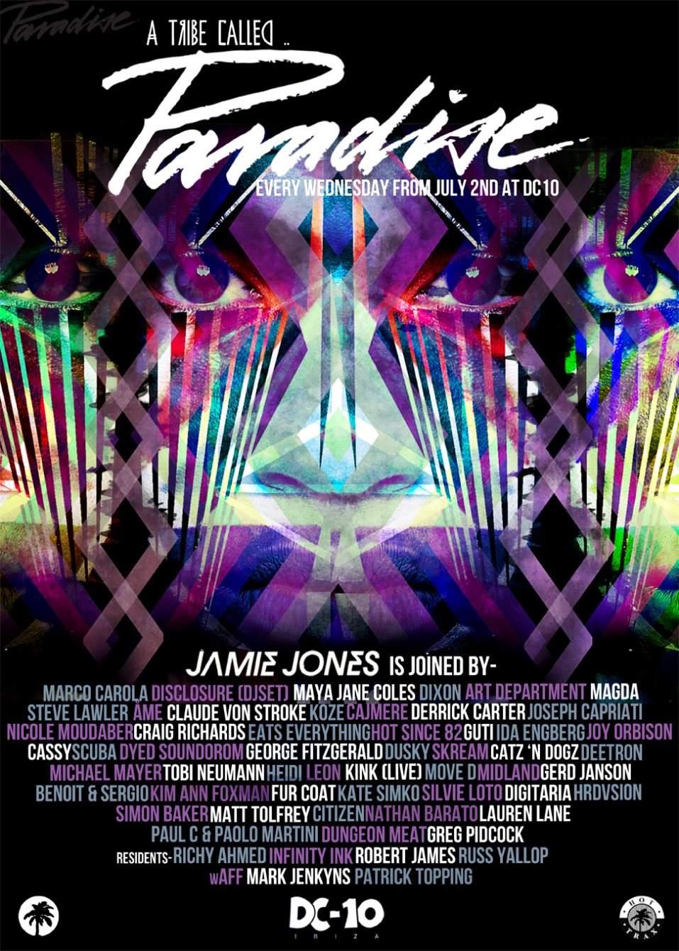 Jamie Jones presents Paradise - フライヤー表
