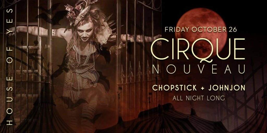 Cirque Nouveau with Chopstick JohnJon All Night Long - Página frontal