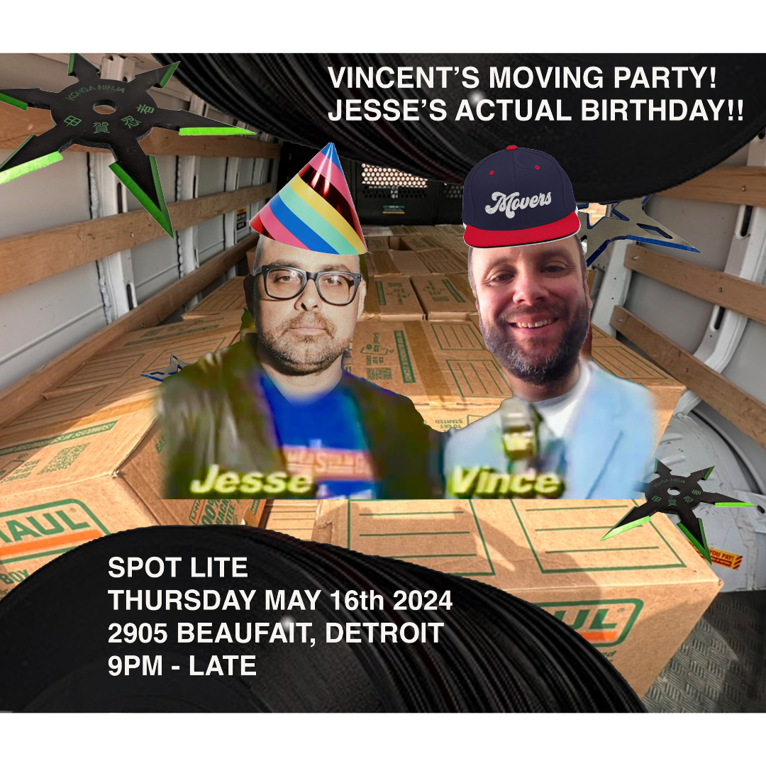 Spot Lite Records presents: Vincent Patricola's Moving Party & Jesse Cory Birthday - Página frontal
